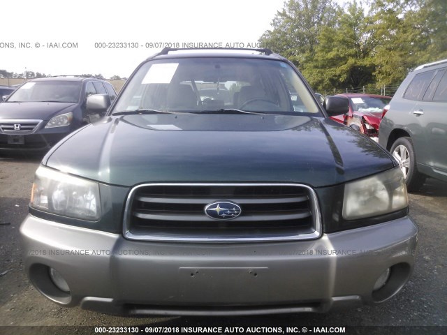JF1SG656X4H722268 - 2004 SUBARU FORESTER 2.5XS Жасыл фото 6
