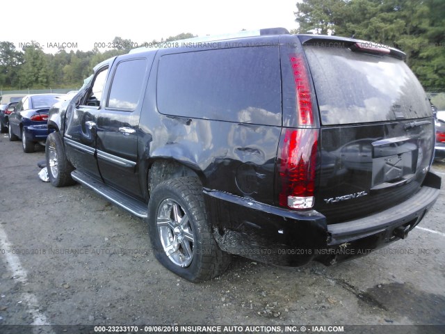 1GKFK66807J244633 - 2007 GMC YUKON XL DENALI BLACK photo 3