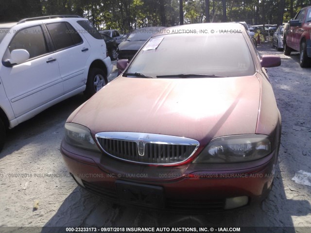 1LNHM87A45Y633383 - 2005 LINCOLN LS ბურგუნდია ფოტო 6