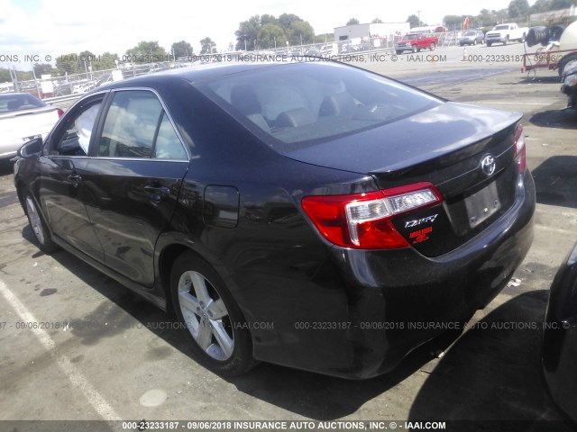 4T1BF1FK3EU315571 - 2014 TOYOTA CAMRY L/SE/LE/XLE 黑色 照片 3