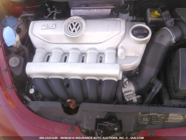 3VWRW3AG1AM023978 - 2010 VOLKSWAGEN NEW BEETLE Qırmızı foto 10