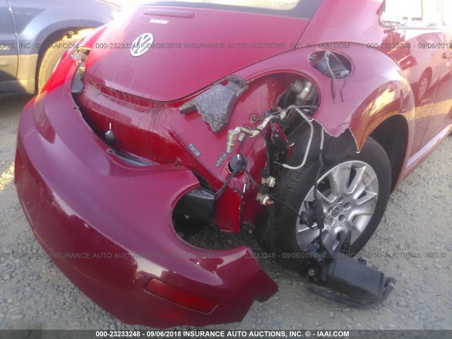 3VWRW3AG1AM023978 - 2010 VOLKSWAGEN NEW BEETLE Qırmızı foto 6
