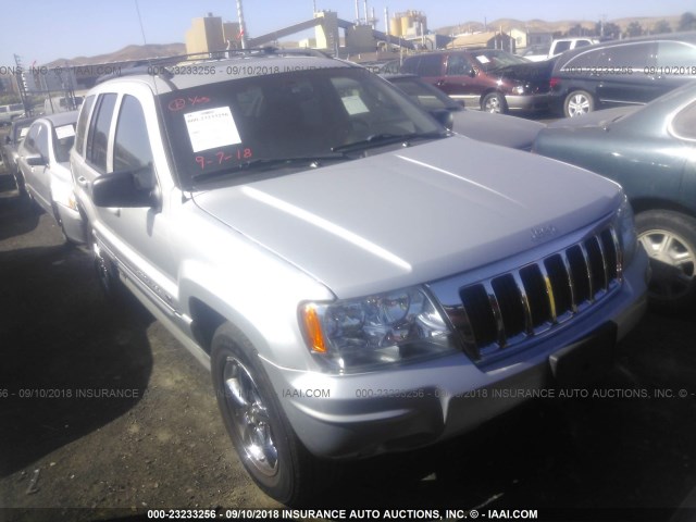 1J8GX68J24C157469 - 2004 JEEP GRAND CHEROKEE OVERLAND SILVER photo 1