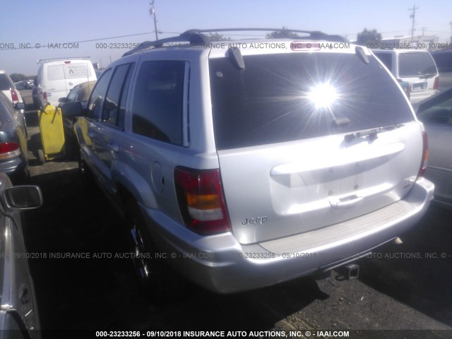 1J8GX68J24C157469 - 2004 JEEP GRAND CHEROKEE OVERLAND SILVER photo 3