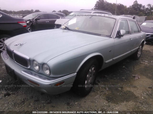 SAJDA14C21LF30113 - 2001 JAGUAR XJ8 Light Blue photo 2