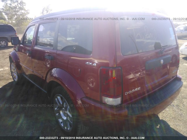 1D4PU4GK8BW576665 - 2011 DODGE NITRO HEAT RED photo 3