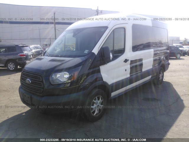 1FTYR2CM9FKB28219 - 2015 FORD TRANSIT T-250 BLACK photo 2