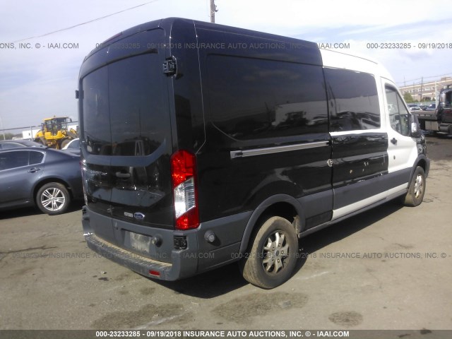 1FTYR2CM9FKB28219 - 2015 FORD TRANSIT T-250 BLACK photo 4