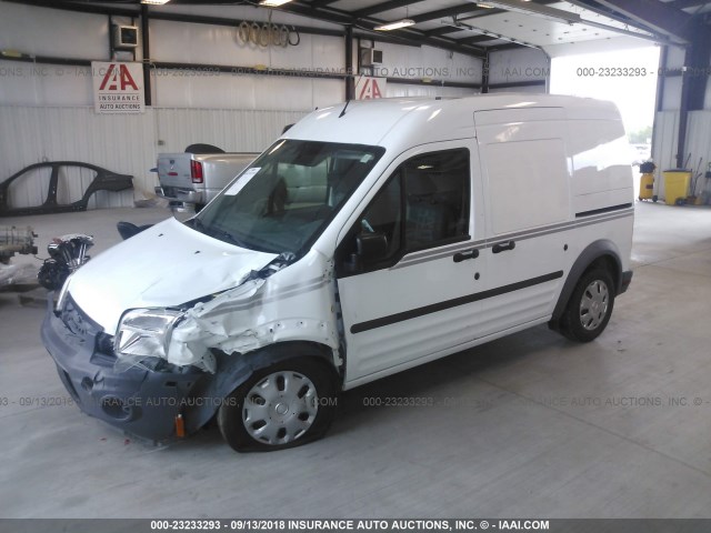 NM0LS7AN6DT147922 - 2013 FORD TRANSIT CONNECT XL WHITE photo 2