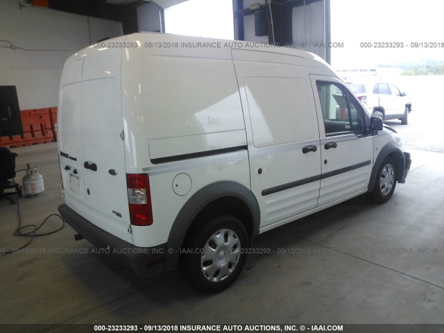 NM0LS7AN6DT147922 - 2013 FORD TRANSIT CONNECT XL WHITE photo 4