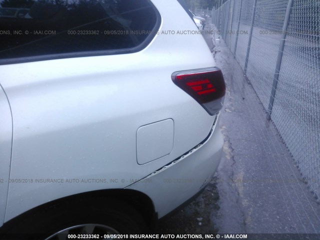 5N1AR2MN1EC714197 - 2014 NISSAN PATHFINDER S/SV/SL/PLATINUM WHITE photo 6