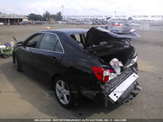 4T1BF1FK5EU473149 - 2014 TOYOTA CAMRY L/SE/LE/XLE 黑色 照片 3