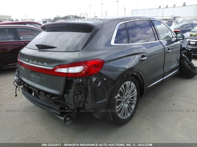 2LMPJ6LR0JBL23604 - 2018 LINCOLN MKX RESERVE Gri fotoğraf 4