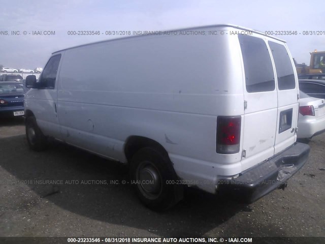 1FTNE24L13HA35479 - 2003 FORD ECONOLINE E250 VAN WHITE photo 3