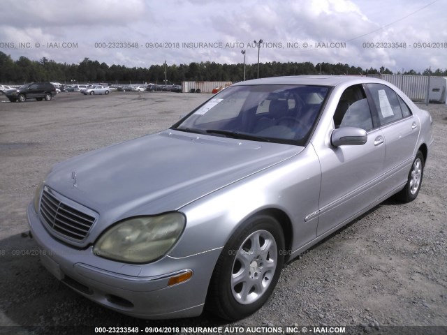 WDBNG70J21A153122 - 2001 MERCEDES-BENZ S 430 SILVER photo 2