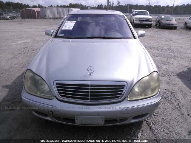 WDBNG70J21A153122 - 2001 MERCEDES-BENZ S 430 SILVER photo 6