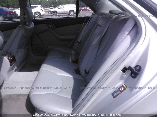 WDBNG70J21A153122 - 2001 MERCEDES-BENZ S 430 SILVER photo 8