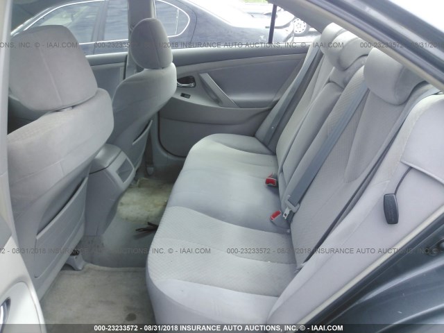 4T1BE46K58U787246 - 2008 TOYOTA CAMRY CE/LE/XLE/SE GRAY photo 8