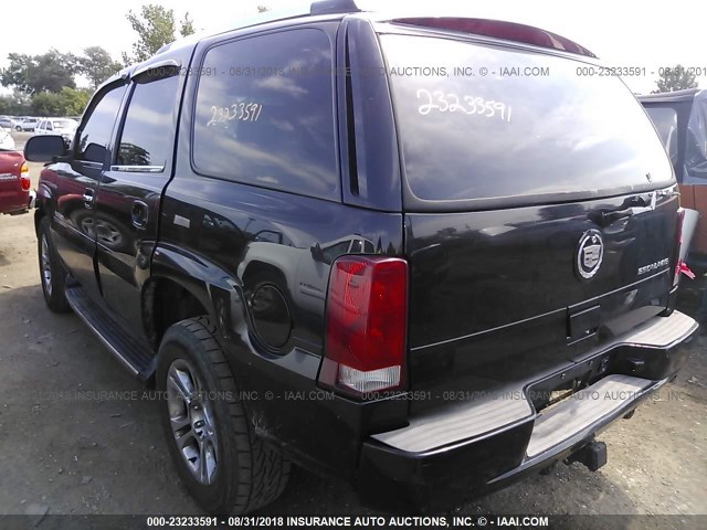 1GYEK63N82R176006 - 2002 CADILLAC ESCALADE LUXURY შავი ფოტო 3