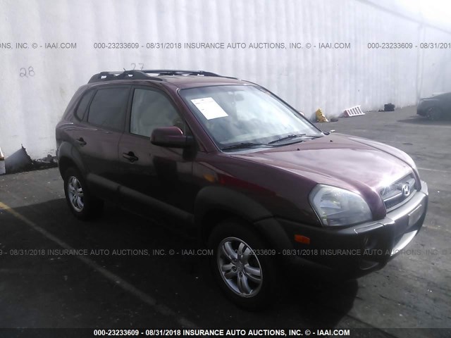 KM8JN12D17U609835 - 2007 HYUNDAI TUCSON MAROON photo 1