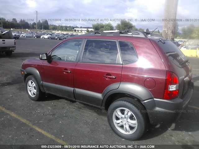 KM8JN12D17U609835 - 2007 HYUNDAI TUCSON MAROON photo 3