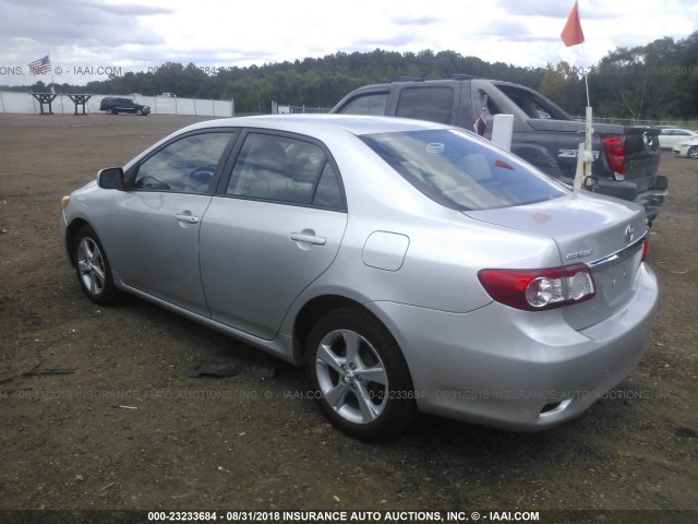 2T1BU4EE1BC560627 - 2011 TOYOTA COROLLA S/LE GRAY photo 3