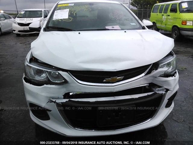 1G1JF5SB8H4109219 - 2017 CHEVROLET SONIC PREMIER WHITE photo 6