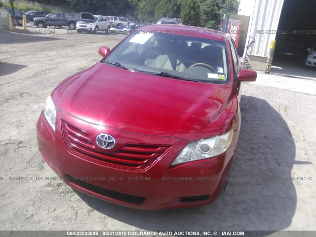 4T1BE46KX8U215847 - 2008 TOYOTA CAMRY CE/LE/XLE/SE RED photo 6