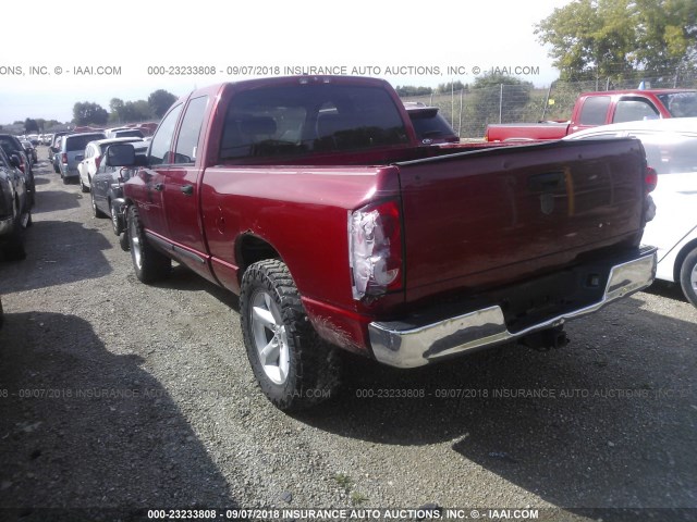 1D7HA18P77J520570 - 2007 DODGE RAM 1500 ST/SLT RED photo 3