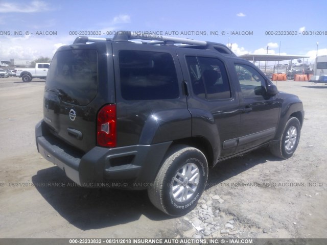 5N1AN0NU0FN655154 - 2015 NISSAN XTERRA X/S/PRO-4X GRAY photo 4