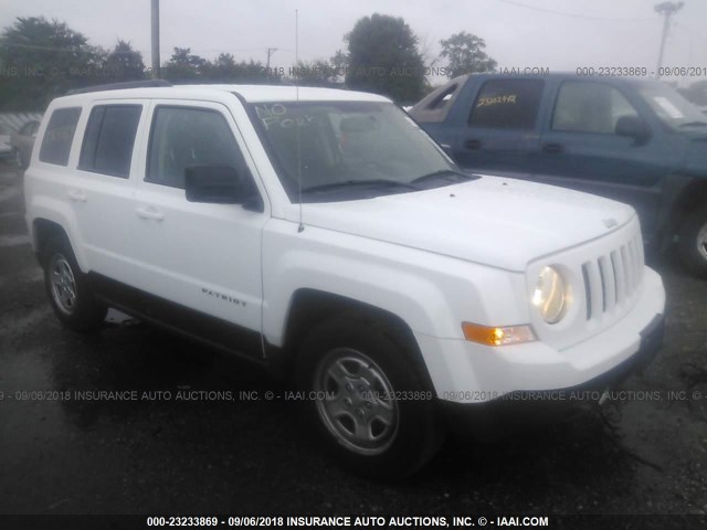 1C4NJPBB5HD166397 - 2017 JEEP PATRIOT WHITE photo 1