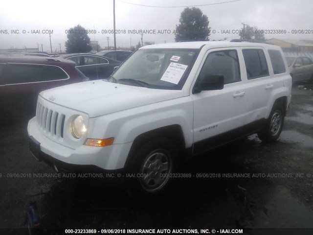 1C4NJPBB5HD166397 - 2017 JEEP PATRIOT WHITE photo 2