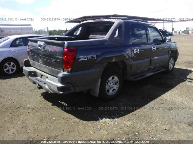 3GNEC12T64G159205 - 2004 CHEVROLET AVALANCHE C1500 BLACK photo 4