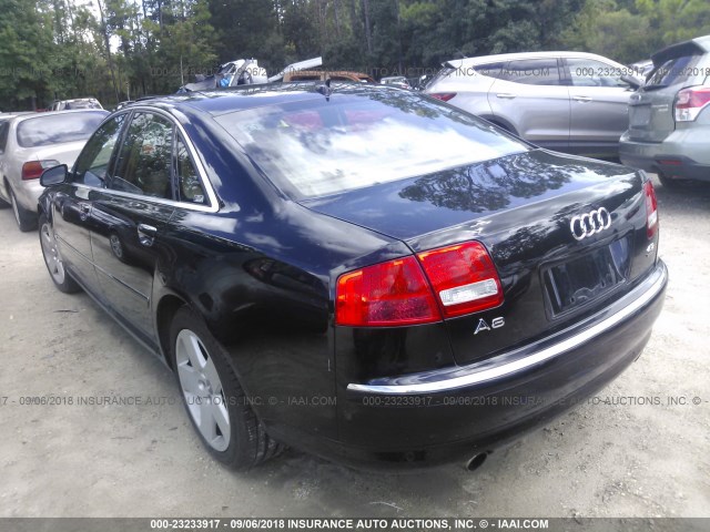 WAULV44E27N012432 - 2007 AUDI A8 4.2 QUATTRO BLACK photo 3