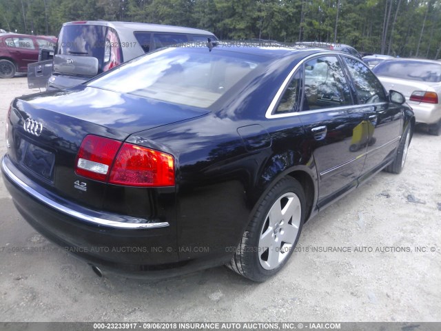 WAULV44E27N012432 - 2007 AUDI A8 4.2 QUATTRO BLACK photo 4