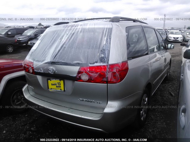 5TDZK23CX7S035560 - 2007 TOYOTA SIENNA CE/LE SILVER photo 4