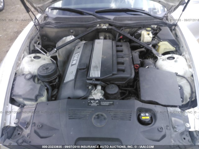 4USBT33424LS48541 - 2004 BMW Z4 2.5 SILVER photo 10