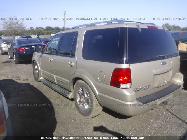 1FMFU19565LA09287 - 2005 FORD EXPEDITION LIMITED GOLD photo 3