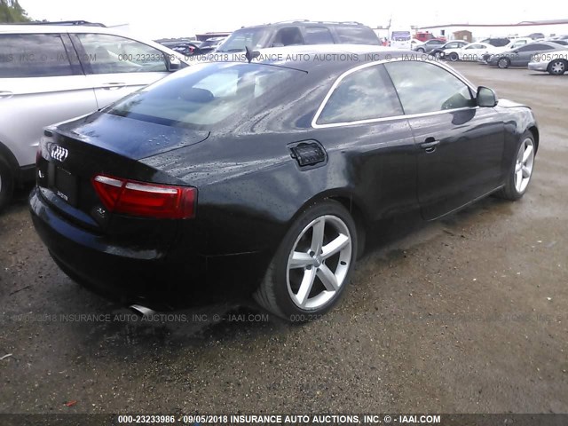 WAUDK78T09A013256 - 2009 AUDI A5 QUATTRO BLACK photo 4