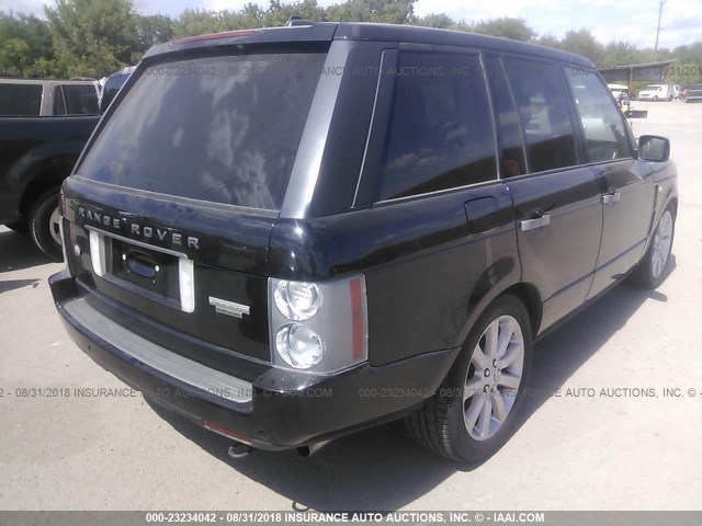 SALMF13436A227585 - 2006 LAND ROVER RANGE ROVER SUPERCHARGED BLACK photo 4