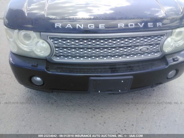 SALMF13436A227585 - 2006 LAND ROVER RANGE ROVER SUPERCHARGED BLACK photo 6