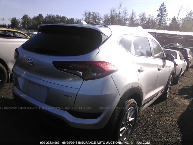 KM8J3CA41JU728995 - 2018 HYUNDAI TUCSON GRAY photo 4