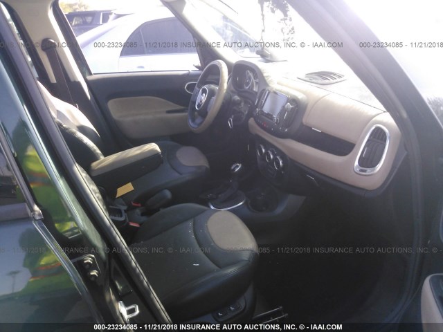 ZFBCFACHXHZ039157 - 2017 FIAT 500L LOUNGE GREEN photo 5