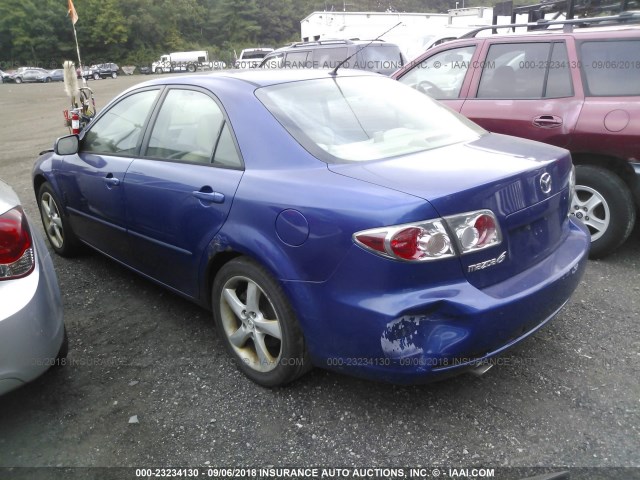 1YVHP80D365M27386 - 2006 MAZDA 6 S BLUE photo 3