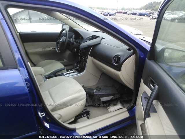 1YVHP80D365M27386 - 2006 MAZDA 6 S BLUE photo 5