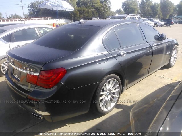 WBAKC8C55AC430853 - 2010 BMW 750 LI/XDRIVE BLACK photo 4