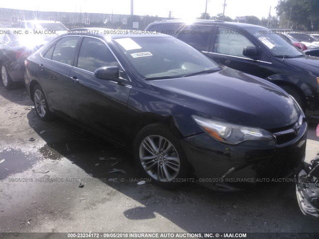 4T1BF1FK0FU002821 - 2015 TOYOTA CAMRY LE/XLE/SE/XSE BLACK photo 1