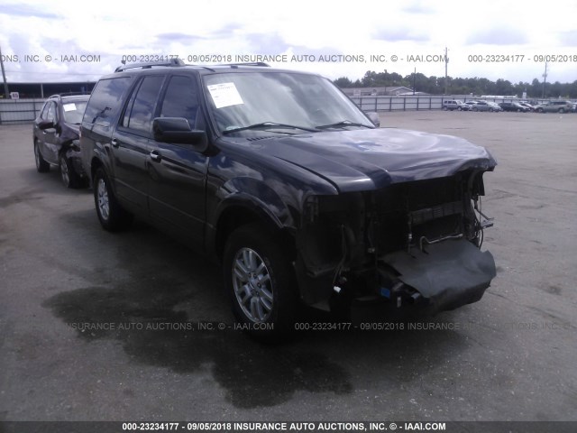 1FMJK1K52EEF23166 - 2014 FORD EXPEDITION EL LIMITED BLACK photo 1