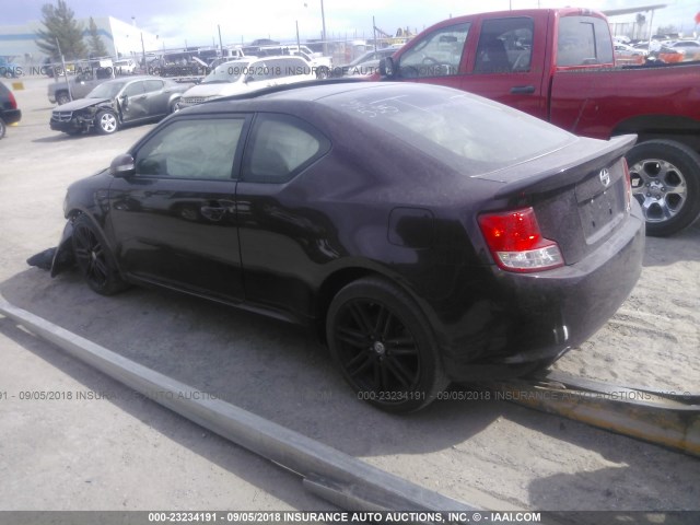 JTKJF5C72D3055863 - 2013 TOYOTA SCION TC იასამნისფერი ფოტო 3