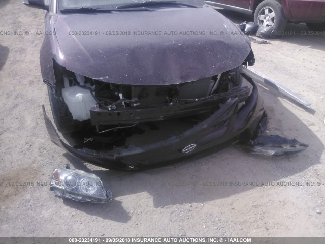 JTKJF5C72D3055863 - 2013 TOYOTA SCION TC იასამნისფერი ფოტო 6
